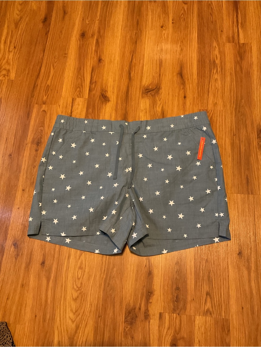 Magellan Outdoors American Star Print Chambray Shorts Size 1X NWT Women’s